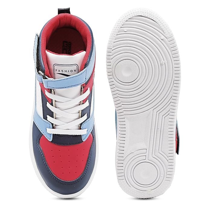 ASIAN Boy's Thunder-12 Kids Casual White Sneaker High-Neck with Lightweight Synthetic Upper Lace-Up Shoes for Kid's & Boy's1