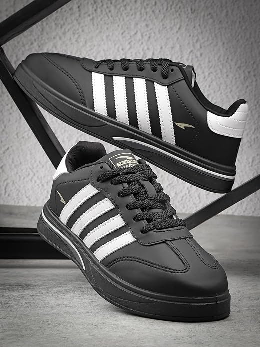 ASIAN Men's White Casual Sneaker Shoes with Synthetic Upper Lightweight Comfortable Mid Top Sneaker Shoes for Men's & Boy's Sydney-04